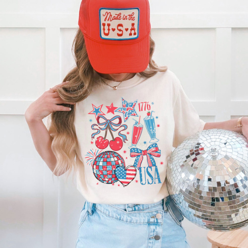 USA Retro Disco Tee - Preorder